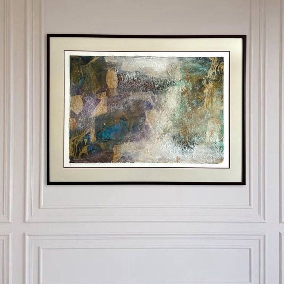 Starlie Sokol Hohne Mixed Media Abstract Expressionist Painting Framed - Picture 2 of 10